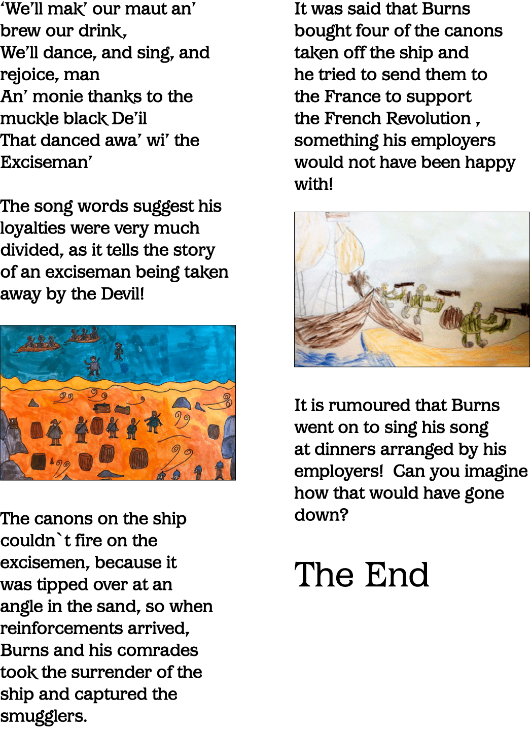  We ll mak  our maut an  brew our drink, We ll dance, and sing, and rejoice, man An  monie thanks to the muckle black   